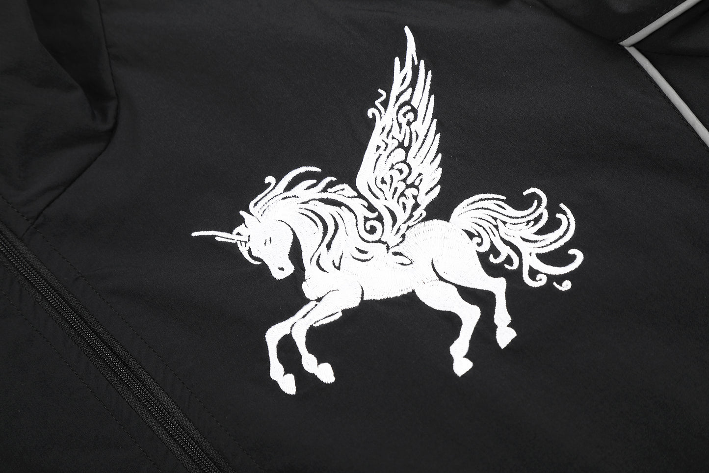 獨角獸反光印花立領機能外套