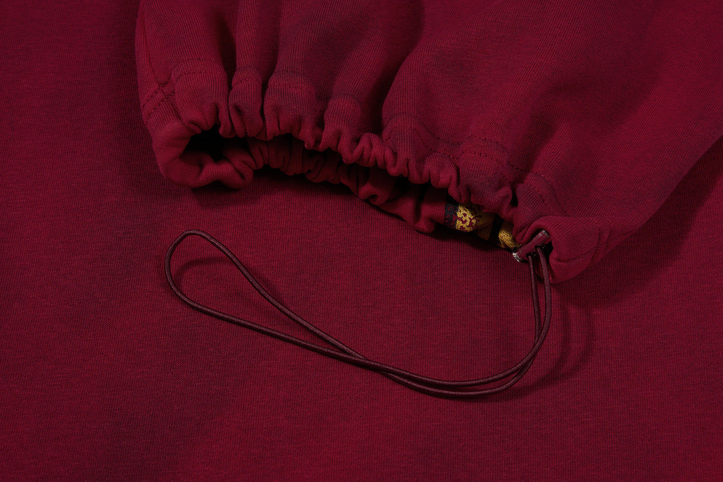 皇室紋章刺繡抽繩寬棉褲