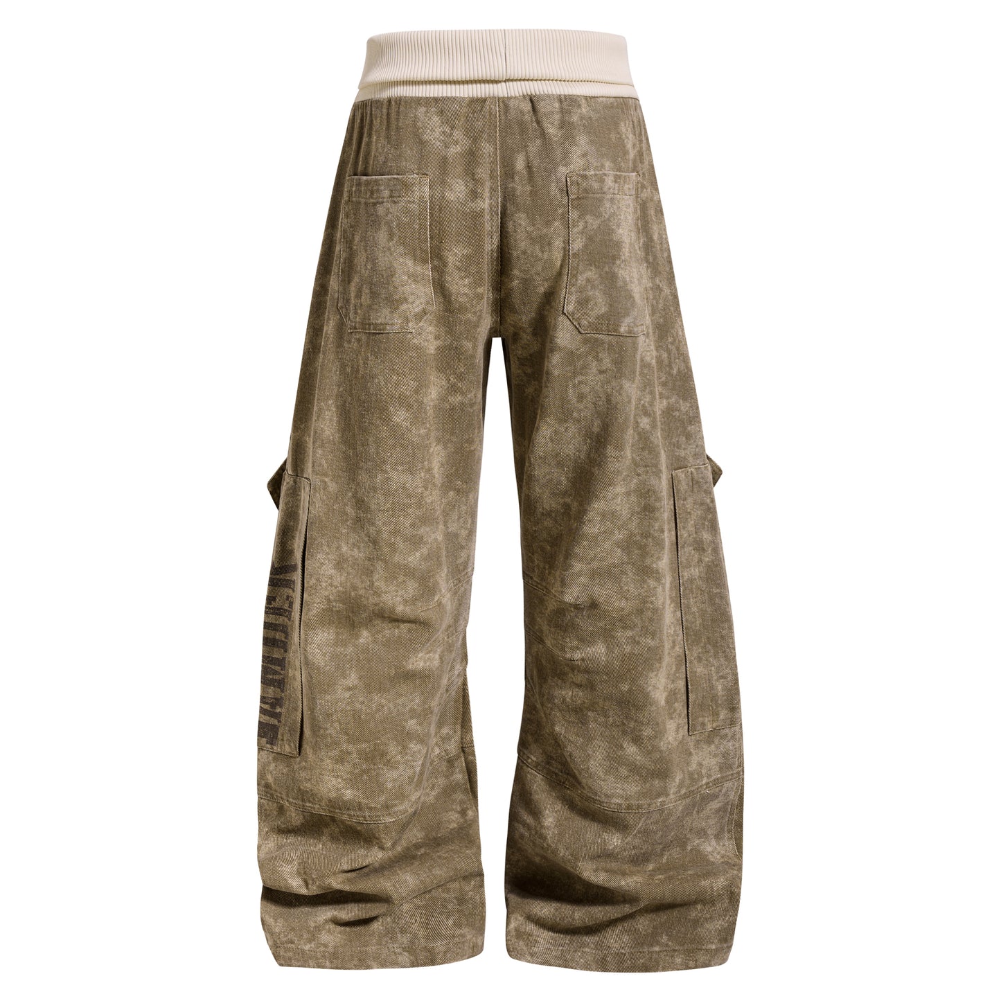 "WASHED DUST" 斑駁做舊工裝長褲