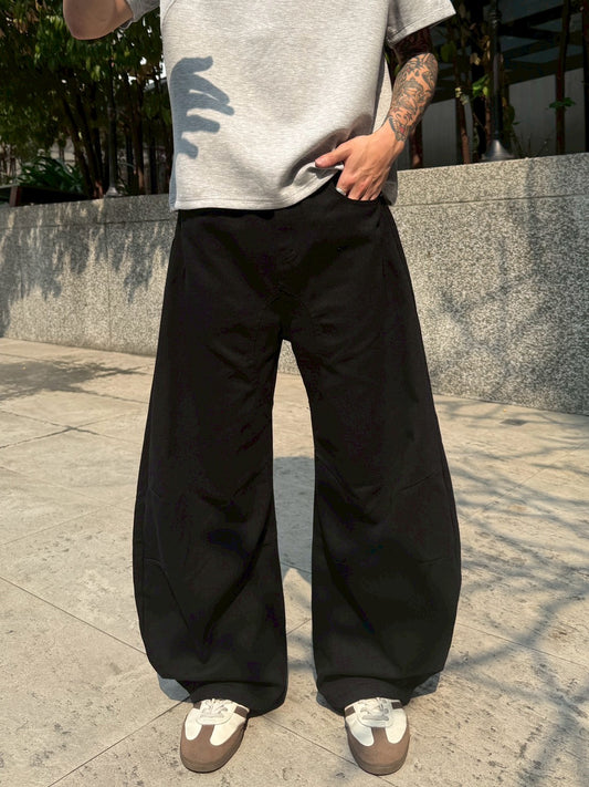 日系原宿彎刀褲