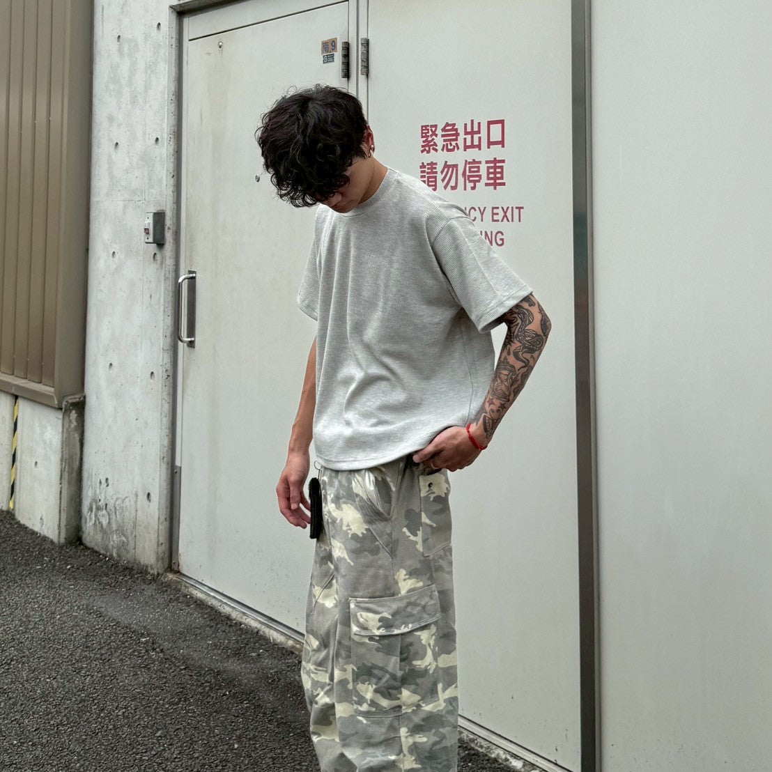 現貨 重磅華夫格短寬上衣